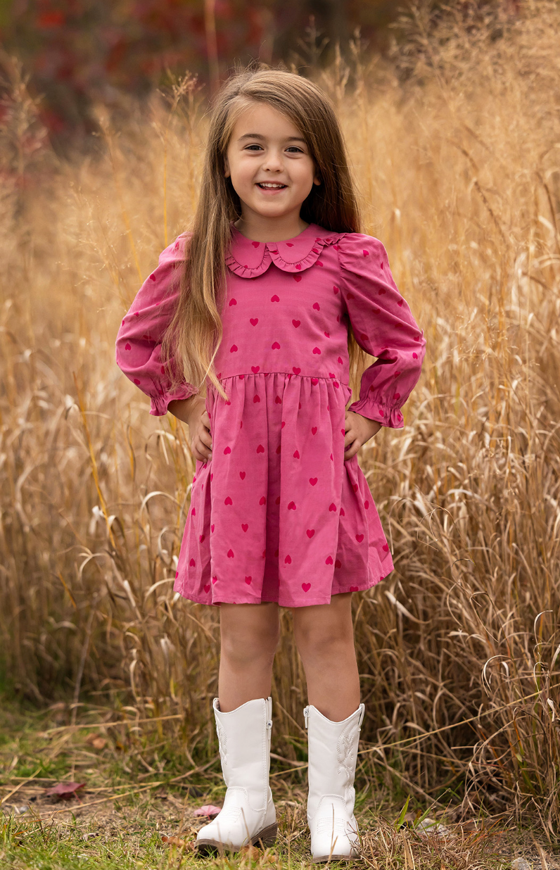 Pink Toddler Dress for Girls 0-4T | Boutique Style | Olive Sprout Kids