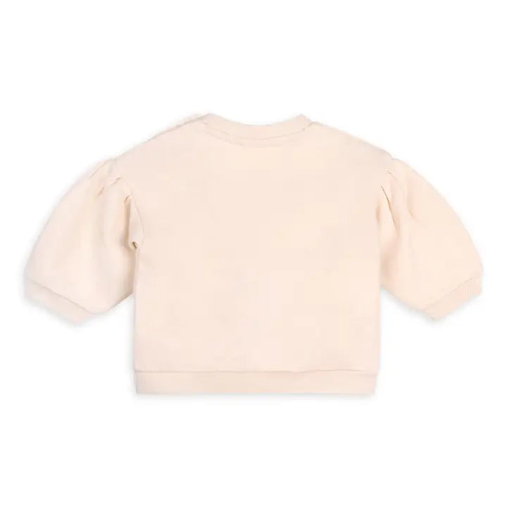 Organic Floral Baby Sweatshirt & Legging Outfit – Cream Puff | Olive Sprout Kids