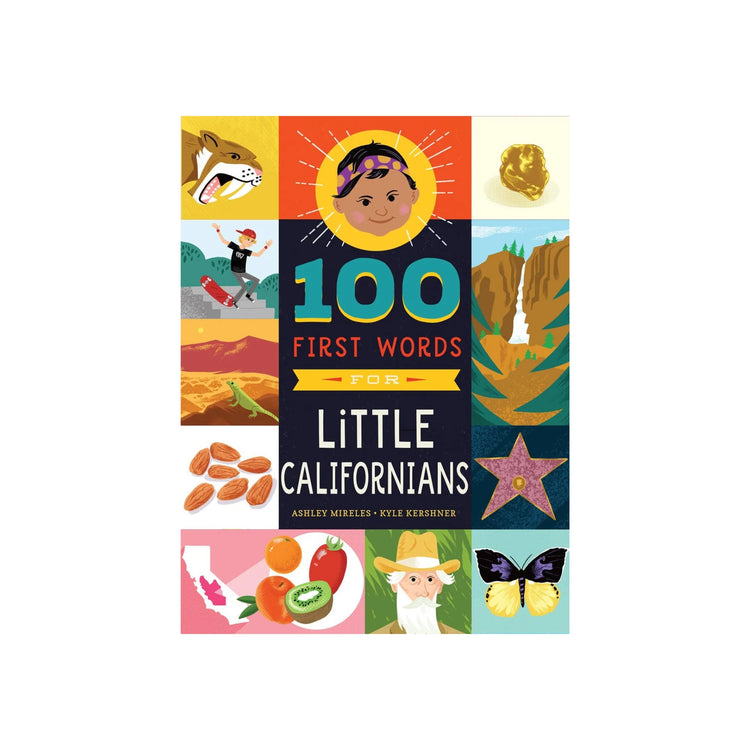 Baby Board Book - 100 first words for little californians - Olive Sprout Kids