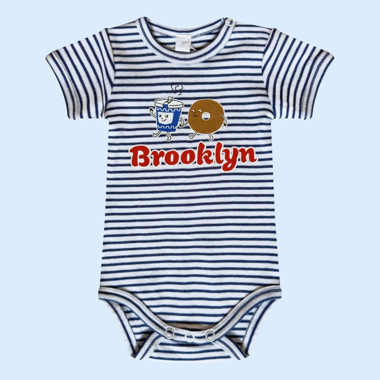 Narrows Coffee Sprout Set — Brooklyn Onesie & Rattle (Organic Cotton) babies bodysuit