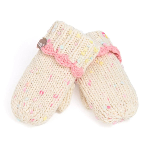 Baby & Toddler Fleece-Lined Little Girls Knit Mittens with Lace