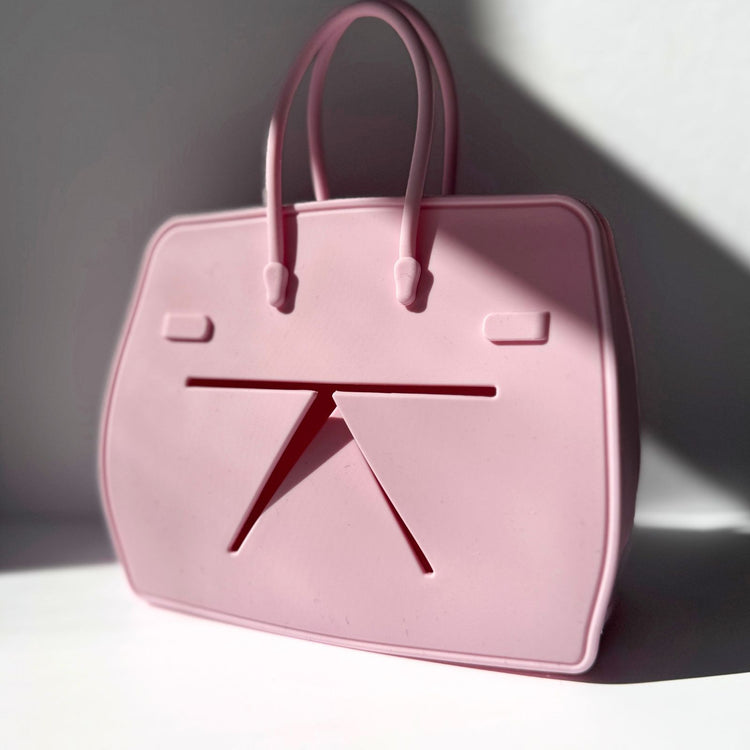 
                    
                      Birkidd Luxury Snack Tote showing both cotton candy dream and magic plum colors
                    
                  