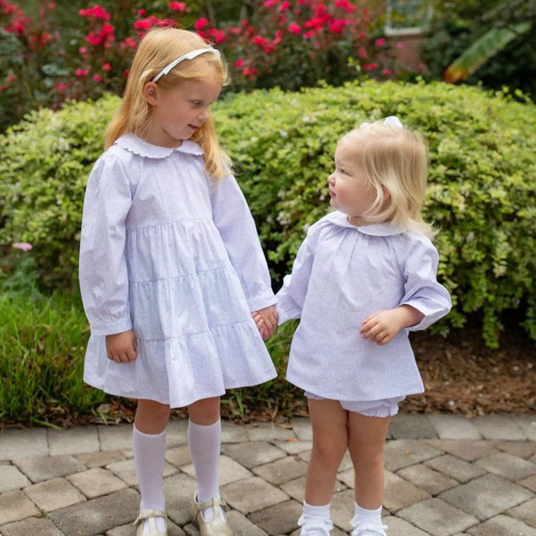 Toddler girl wearing the Polly Dress. Vintage inspired Southern clothing.