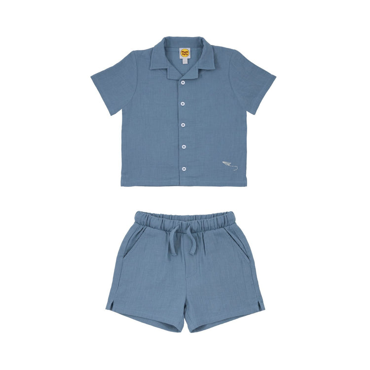 Cloud 9 Cotton Set matching play outfit for toddlers in blue