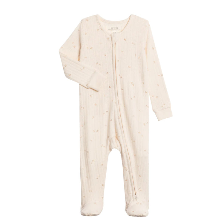 
                    
                      Pointelle Footed Zipper Sleeper & Headband Set (Organic Cotton) newborn essentials set with zipper closure and delicate pointelle knit
                    
                  