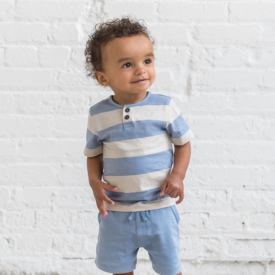 the chris striped organic cotton toddler set – Olive Sprout Kids
