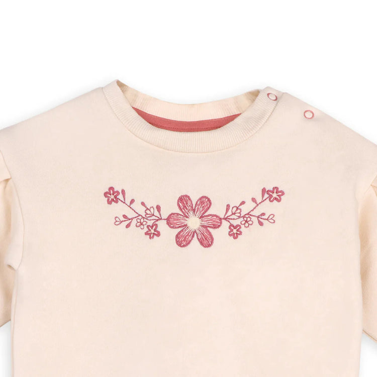 
                    
                      Organic Cotton Floral Sweatshirt & Legging Set (Bloom Cream) soft stretchy organic cotton baby set
                    
                  