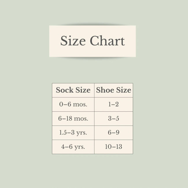 size chart baby toddler stockings sock