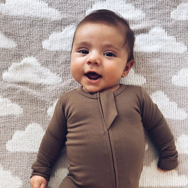 Jersey Knit Zip Footie (Organic Cotton)