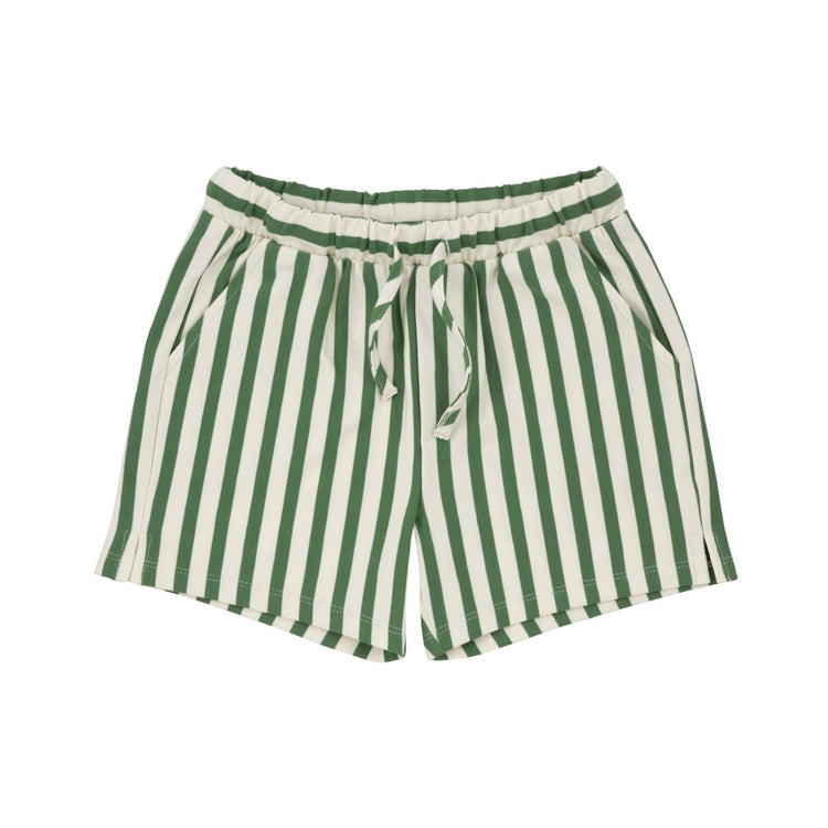 Comfortable toddler striped playwear: The Stripe & Stroll Cotton Set.