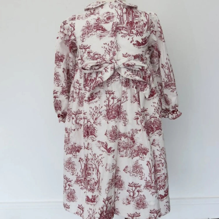 
                    
                       Philomena Smocked Toile de Jouy Dress for toddler girls
                    
                  