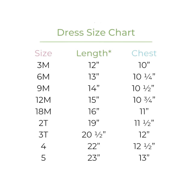 grace and james size chart 