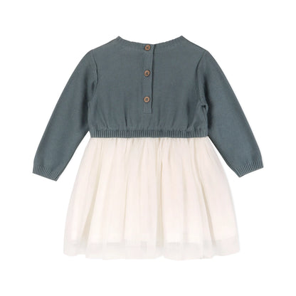 The Amanda Sweater Dress | Teal Blue