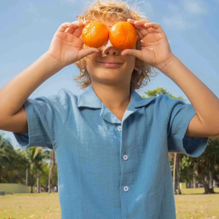 Cloud 9 Cotton Set matching play outfit for toddlers in blue set match