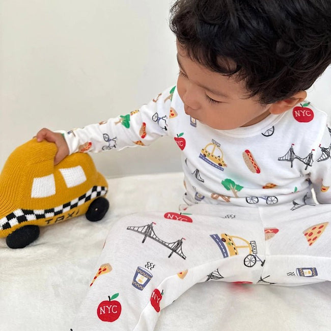 NYC Pajama Set Unisex (Organic Cotton) - Olive Sprout Kids