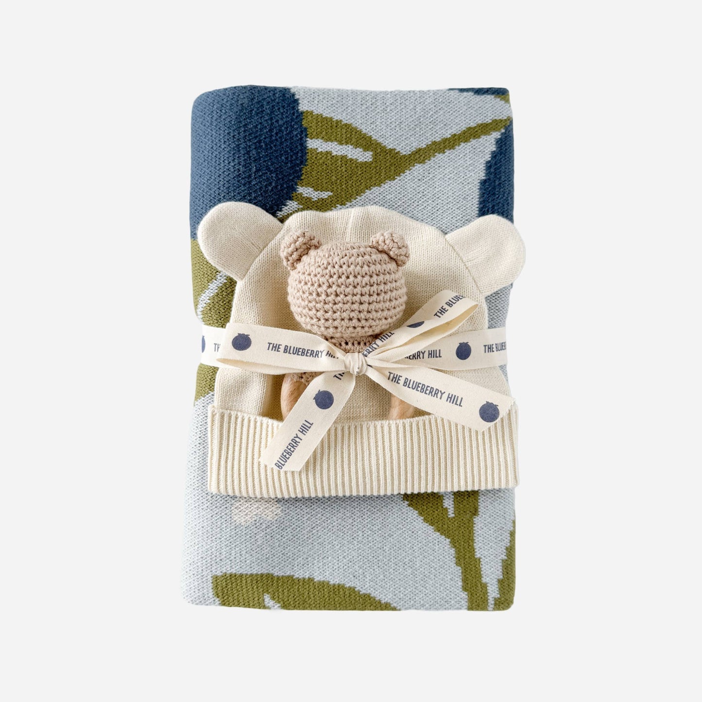 Blueberry Blanket Hat Teether Gift Set | Organic Baby cute