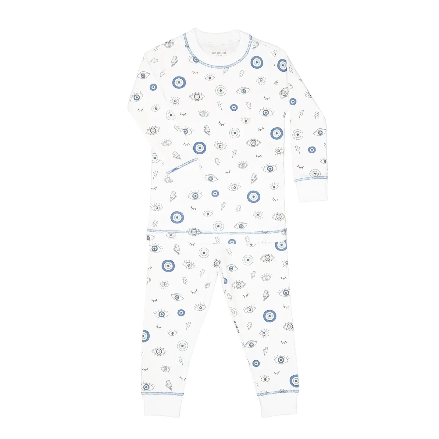 Evil Eye Long Sleeve Pajama Set – 100% Pima Cotton Kids Sleepwear | Olive Sprout Kids