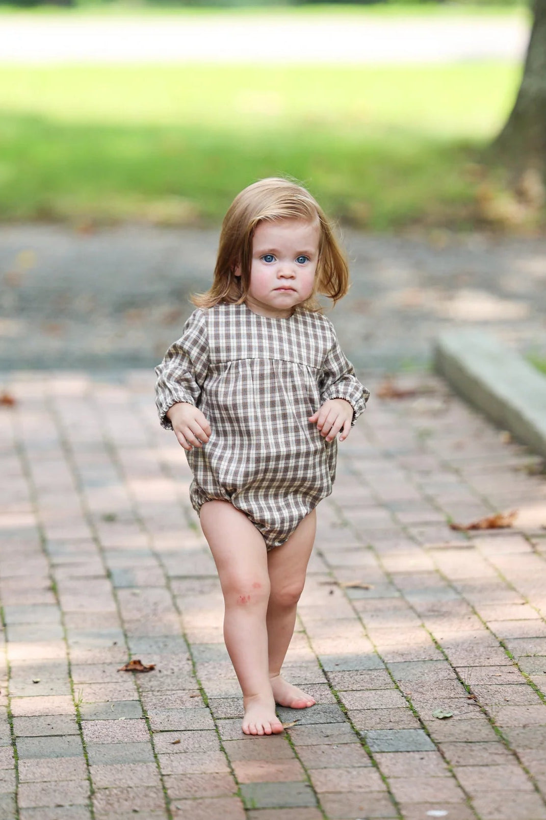 Fall Plaid Baby & Toddler Romper – Olive Sprout Kids for girls