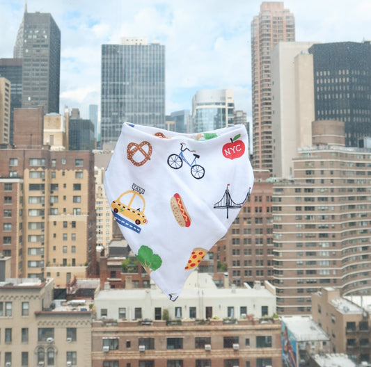 Big Apple Bib - Olive Sprout Kids