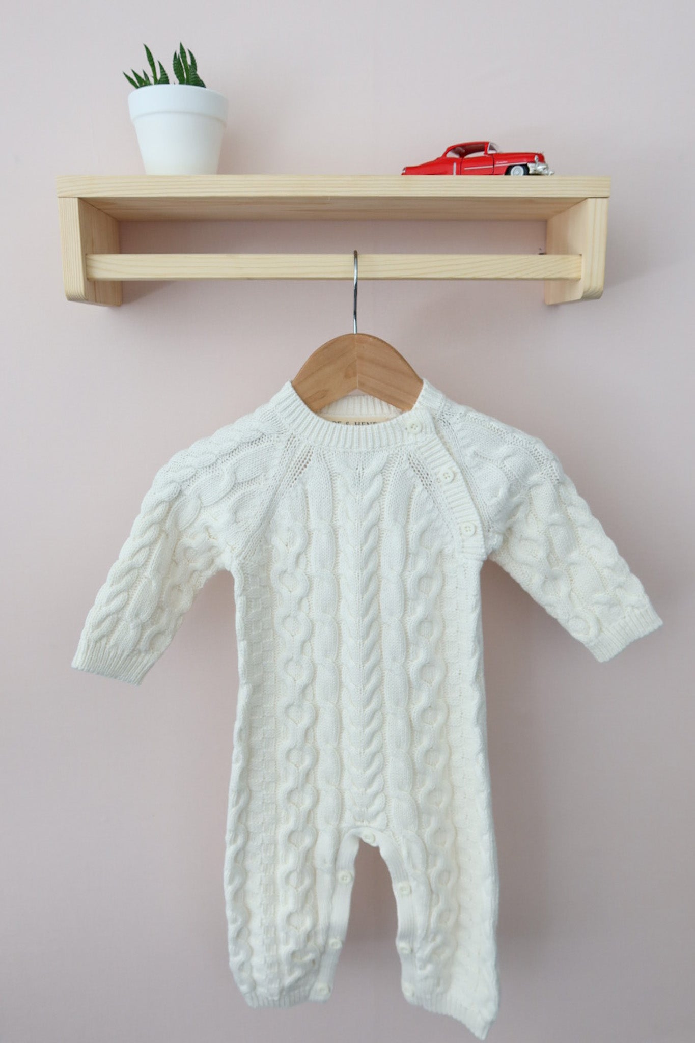 Organic Cable Knit Sweater Romper - Olive Sprout Kids