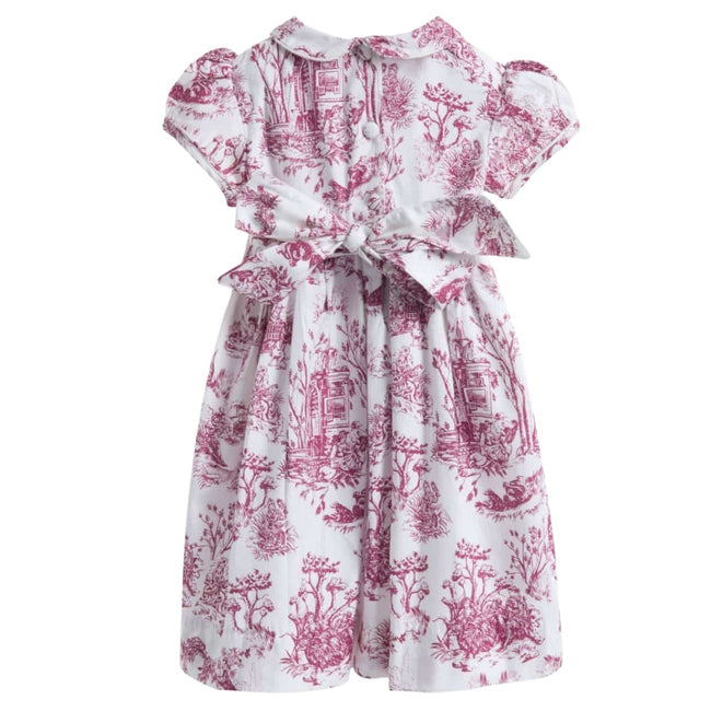 Philomena Smocked Toile de Jouy Dress for toddler girls