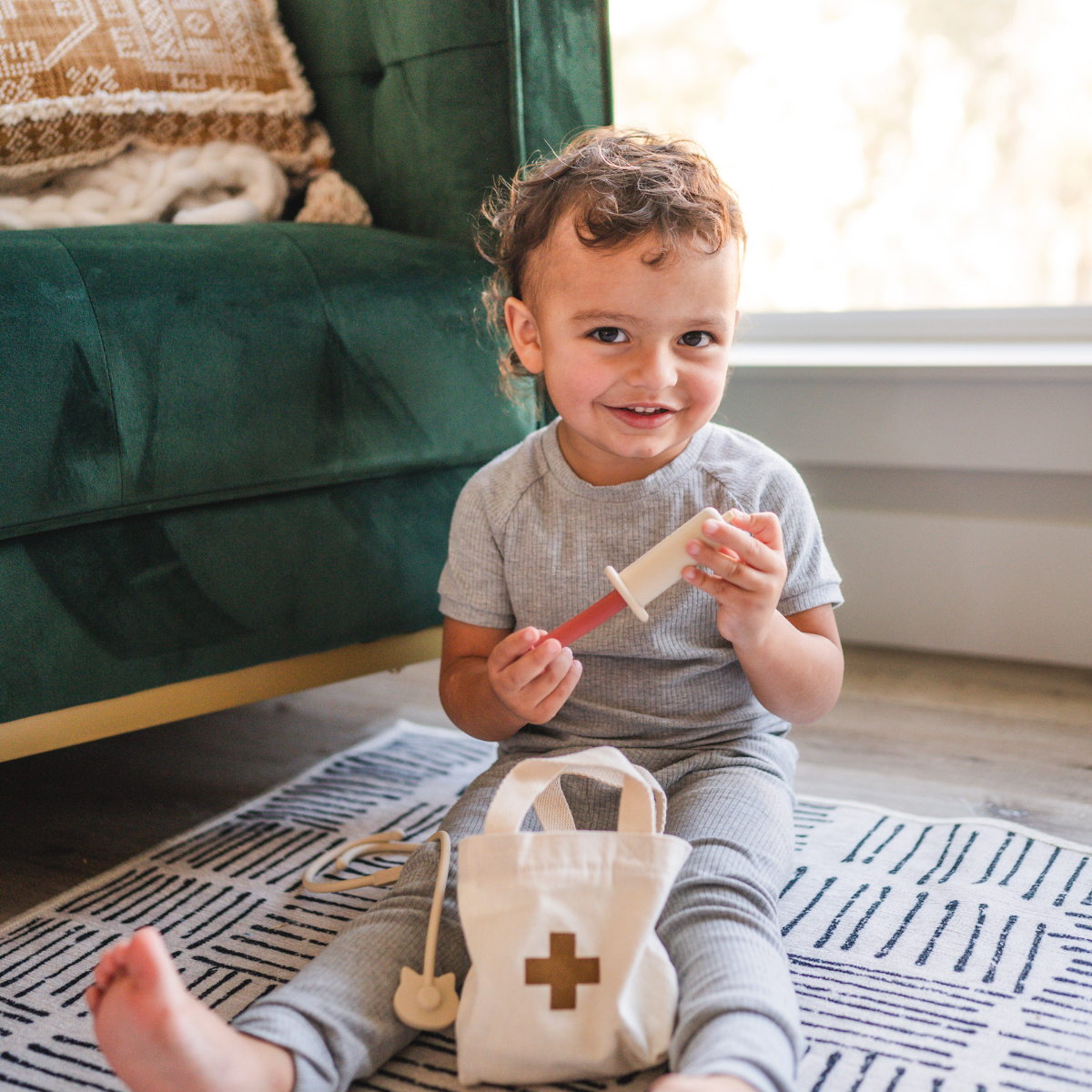 Silicone doctor play set toy – educational pretend play set for toddlers ages 3+.