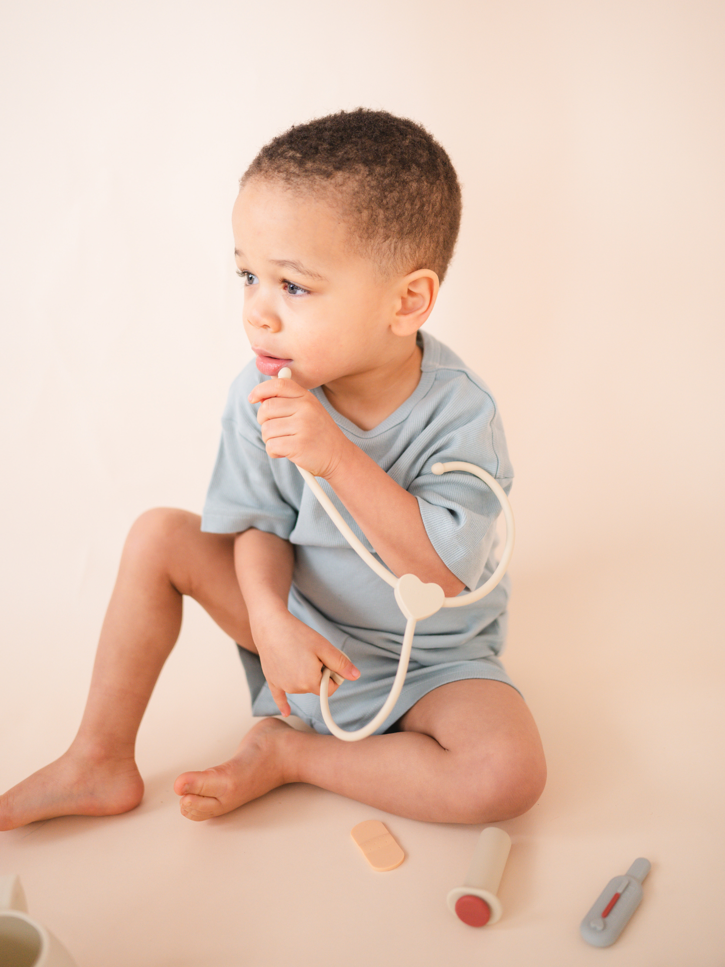 Silicone doctor play set toy – imaginative healthcare role play for little ones.