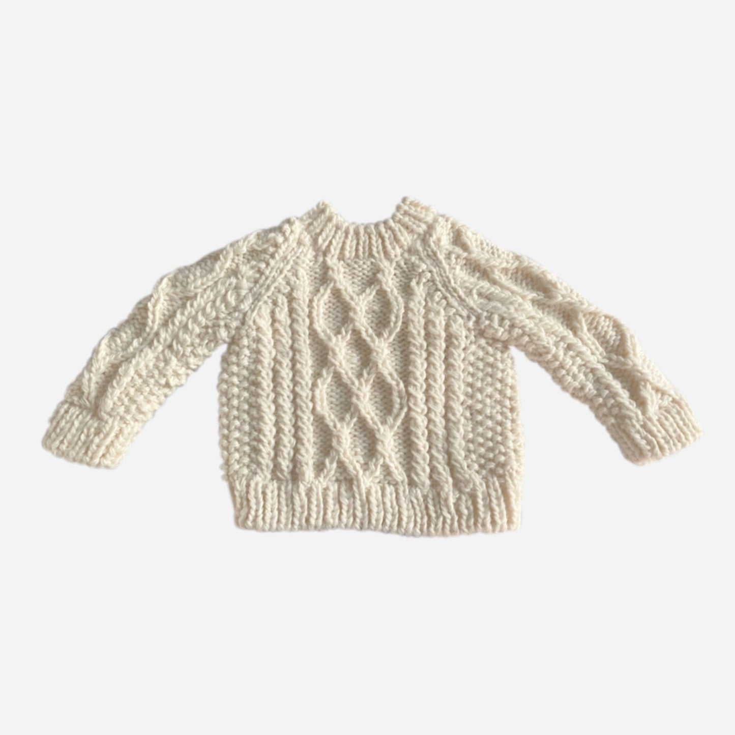 Soft Cable Knit Fisherman Sweater for babies and toddlers