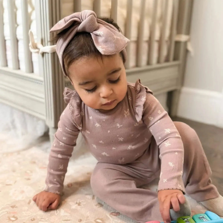 
                    
                      Organic Baby Girl Bodysuit & Flare Set | Olive Sprout Kids
                    
                  