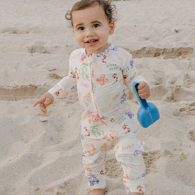 Amore Bamboo Zip Pajamas. Bamboo viscose baby sleeper