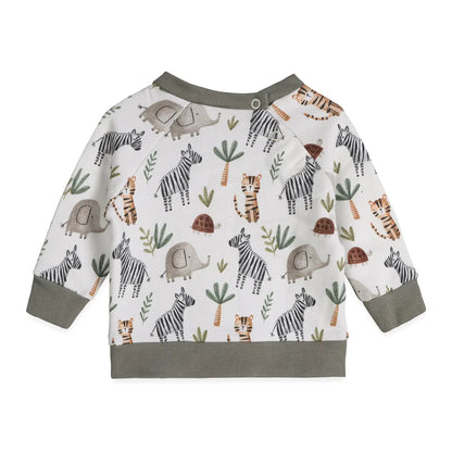 Savannah Safari Baby Pullover & Pants Set– Off-White