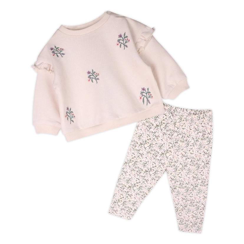 Organic cotton Baby Sweatshirt & Legging Set