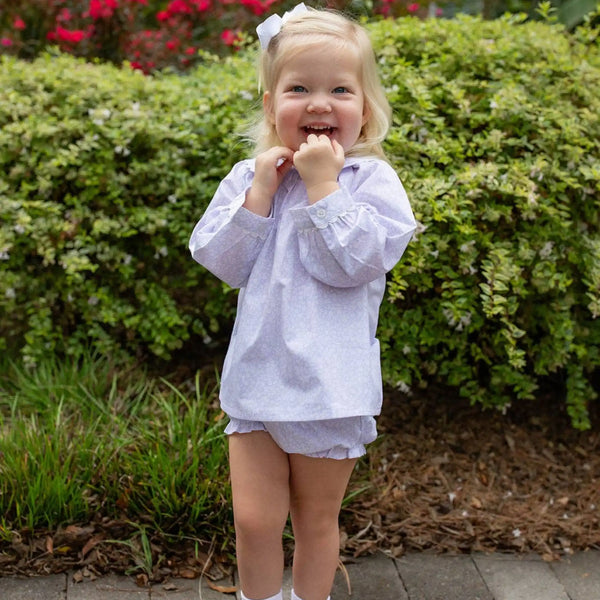 Polly Diaper Set classic Southern style outfit for baby girls.