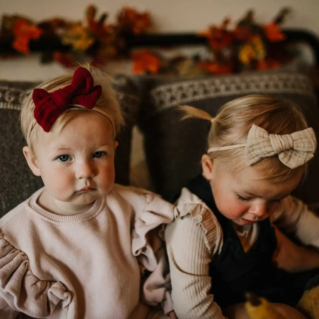 Autumn Bloom Headbands Set – 5 Baby Girl Bows baby girl toddler girl headband accessories