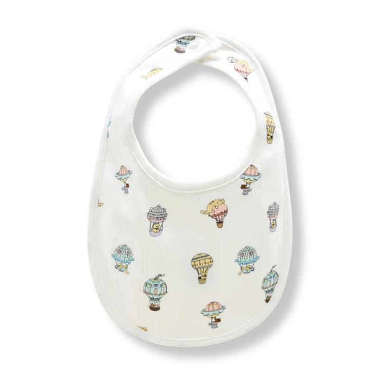 
                    
                      Cappadocia - close-up of Cappadocia hot air balloon cotton print on newborn o
                    
                  