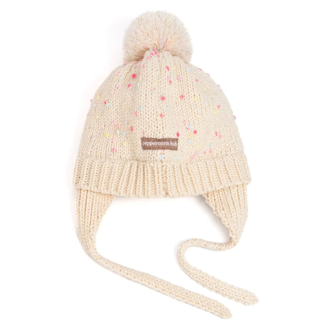 White Confetti Cutie Hat winter girl baby girl hat