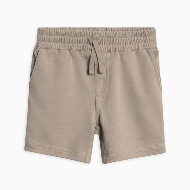 Con Tee & Short Set (Organic Cotton) shown as a neutral organic cotton outfit for boys