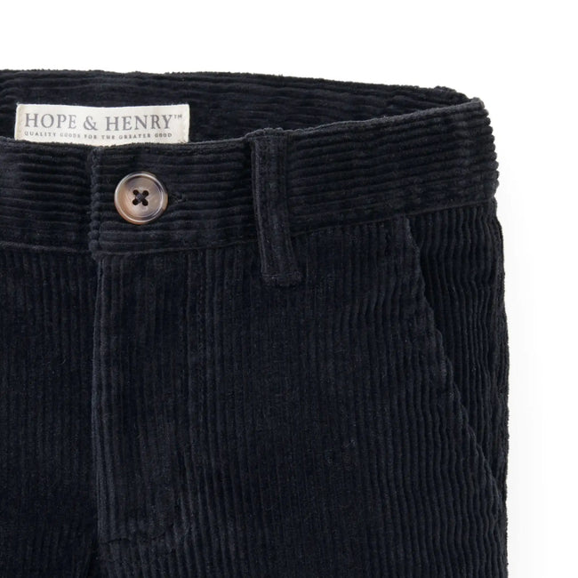 Corduroy Pant - Black (Organic Cotton) - Olive Sprout Kids