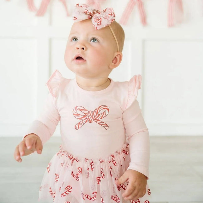 Candy Cane Confetti Tutu Bodysuit - Olive Sprout Kids