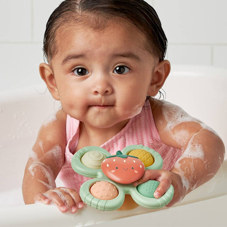 
                    
                      Itzy Ritzy Itzy Pop and Whirl strawberry sensory fidget toy with suction base and four textured silicone poppers for babies 6 months and up
                    
                  