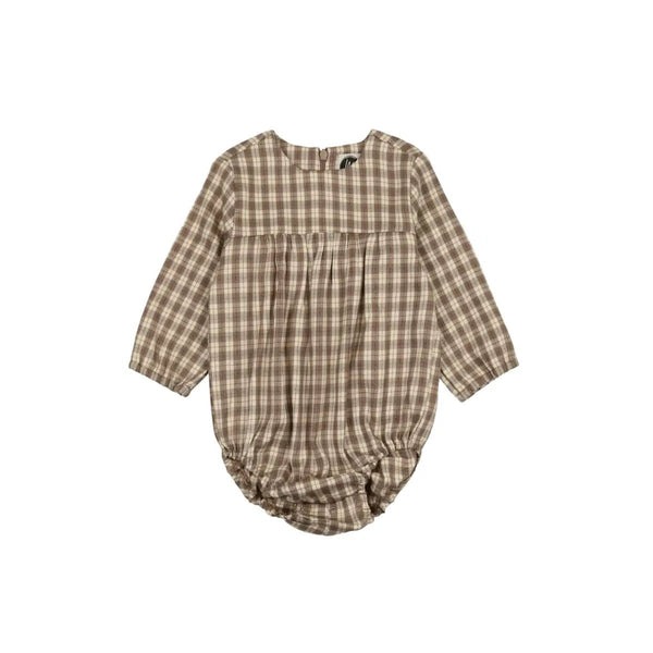 Fall Plaid Romper - Olive Sprout Kids