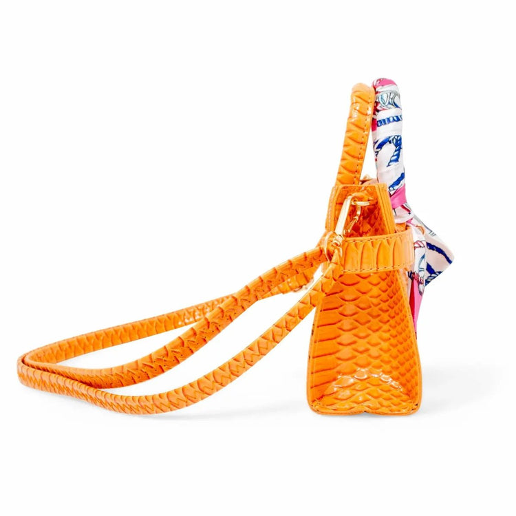 Faux Crocodile Scarf Handbag (3 colors) - Olive Sprout Kids