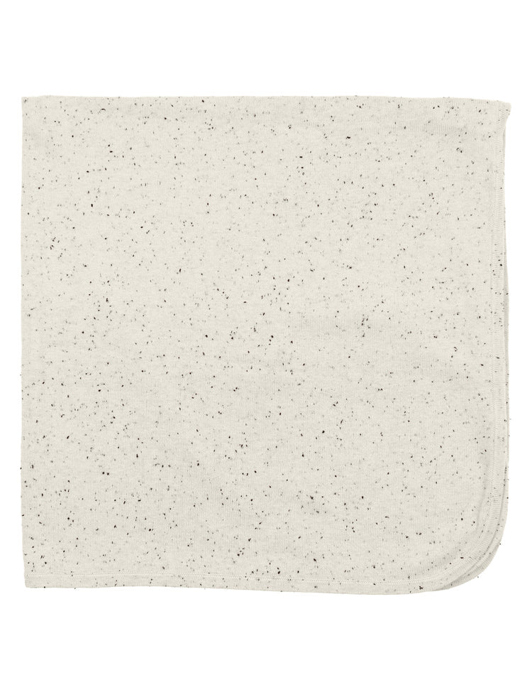 Ivory Speckled Baby Blanket & Hat Set - Olive Sprout Kids