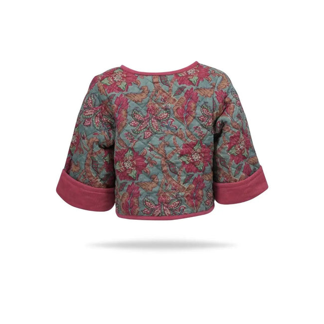 Jill Reversible Quilted Jacket - Olive Sprout Kids