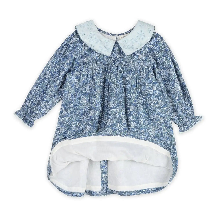
                    
                      Embroidered Collar Organic Cotton Girls Dress
                    
                  