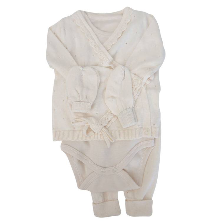 
                    
                      Kimono-Style Baby Knit Gift Set (6 Piece) Organic Cotton
                    
                  