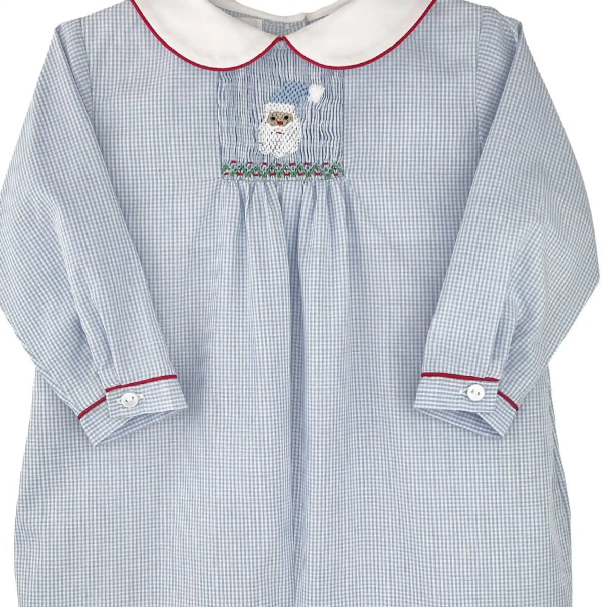 Baby Boy Santa Smocked Longall | Petit Ami & Zubels