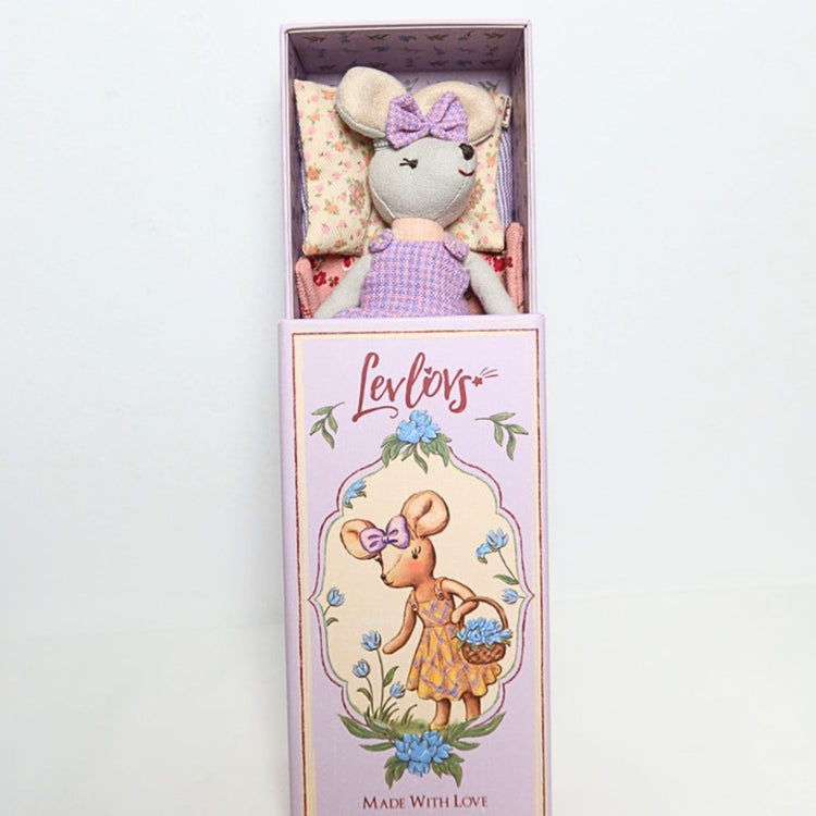 
                    
                      Mouse Violet Linen Mouse Doll in a Box | LEVLOVS | Olive Sprout Kids
                    
                  