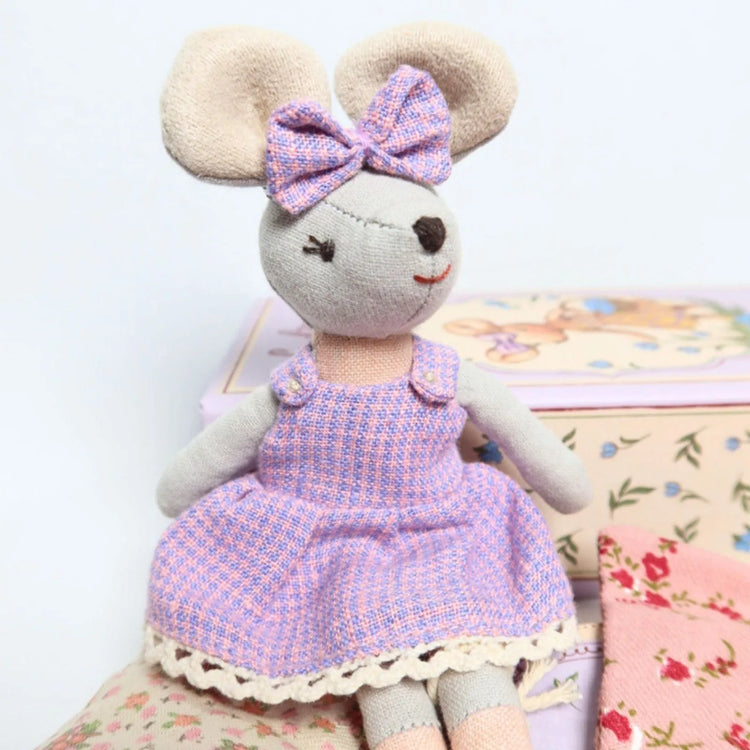 
                    
                      Mouse Violet Linen Mouse Doll in a Box | LEVLOVS | Olive Sprout Kids
                    
                  