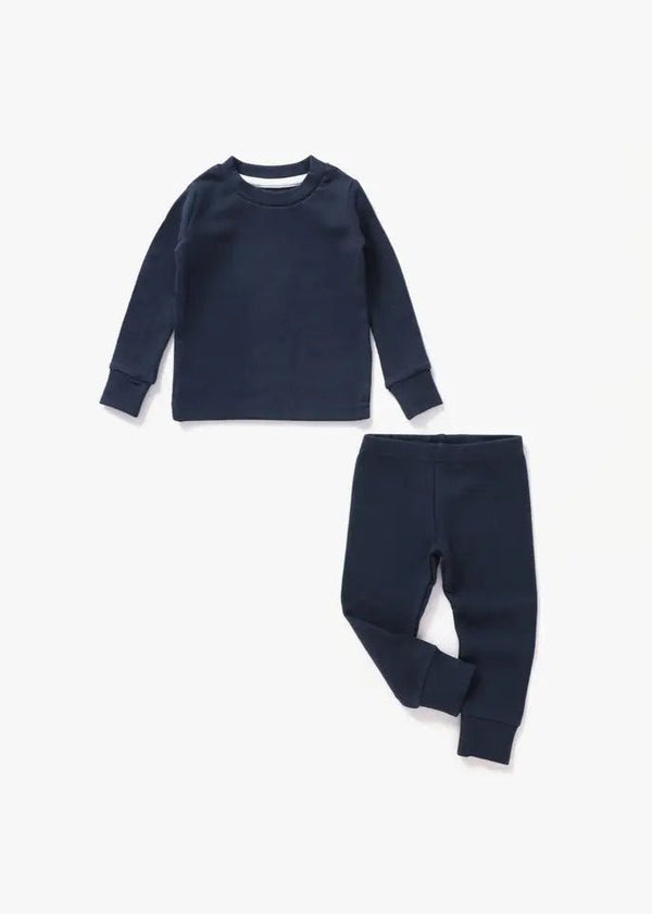 Organic Cotton Ribbed Lounge Set - Olive Sprout Kids